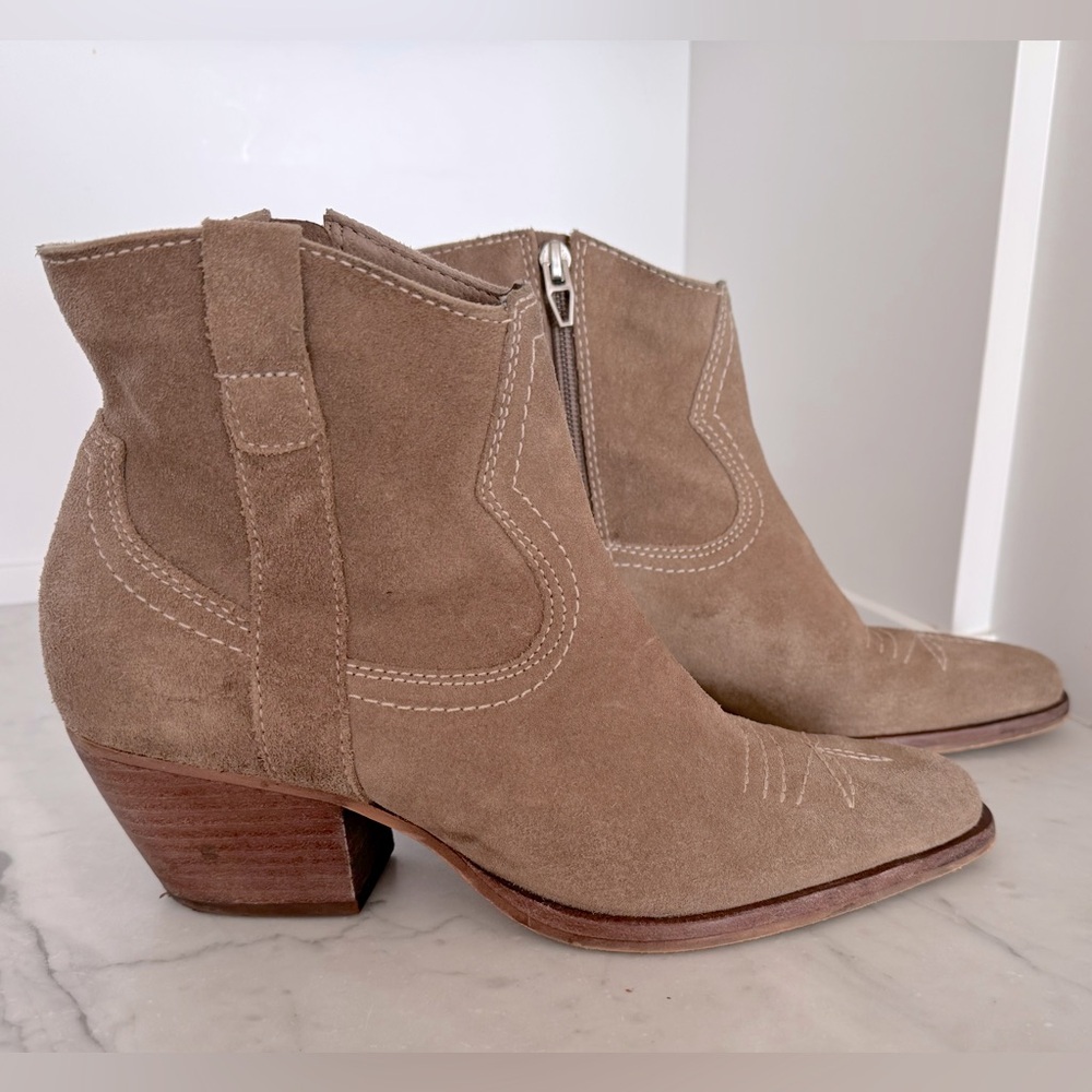 DOLCE VITA Silma Western Booties in Truffle Shade - Picture 6 of 15
